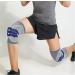 Compression Knee Sleeve for Athletes & Pain Relief Optimal Injury Recovery | Black/Blue Large - International Shipping - Buy Online on GoSupps.com