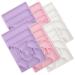 POPETPOP POPETPOP 6 Pieces Hybrid Gel Mixing Tray Nail Art Make Up Artist Paint Palette Watercolor Palette Rectangle Gel White Plastic Samples Nail
