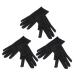 Healeved 3 Pairs Elastic Etiquette Gloves Art Working Glove Nylon Inspection Gloves Costume Honor Guard Gloves Hand Moisturizing Gloves Uniform Gloves Oven Mitt Travel Outdoor White Gloves 21x8.5cm