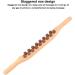Premium Wooden Massage Device | Muscle Roller & Gua Sha Scraper for Relaxation & Lymphatic Drainage - 17 Pearl Body Shaping Tool - Buy Online on GoSupps.com