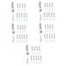 Beavorty 50 Pcs Eyelash Measuring Ruler Paper Eyelash Rulers Eyelash Curling Degree Rulers Sector Extend 1 count (Pack of 1) As Shownx5pcs