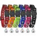 Reflective Cat Collar Set of 6 - Breakaway, Safe & Stylish Nylon Collars with Bell - Mixed Colors - Free Replacement - Upgrade Version (6-Pack) - Buy Online on GoSupps.com