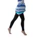 Maternity Zigzag Leggings Over Bump Multicoloured Print Leggings No See Through Maternity Leggings Chevron Print Pregnancy Yoga Wear (S Black) S Black