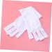 DOITOOL Cotton Glove Manicure Glove 1 Pair manicure gloves UV shield glove half-finger gloves anti UV glove nail short white Gel Manicure Gloves Silicone Ear Display - Buy Online on GoSupps.com