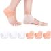 Heel cushion kraeoke 12 piece of heel protection made of silicone plantar fasciitis inserts pads for plantar fasciitis crack heels painful feet
