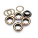 CRAFTMEmore 3/8" (10MM) Hole 100 Sets Grommets Eyelets with Washers for Clothes, Leather, Canvas (Antique Brass)