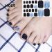 WOKOTO Gradient Toe Nail Polish Strips & Stickers Kit - 20 Sheets, Colorful Glitter Toenail Wraps with 22 Tips Per Sheet + Nail File - Perfect for Women's Nail Salon Manicure - Buy Online on GoSupps.com