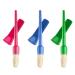 HIXNUG 3 Pieces Plastic Hoof Oil Brush Brights Horse Hoof Oil Brush with Cap Hoof Dressing Brush Horse Care Brush Random Color