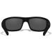 Wiley X Omega Captivate Polarized Sunglasses | ANSI Z87 Safety Glasses for Men and Women | UV Eye Protection for Shooting, Fishing, Biking, Extreme Sports | Matte Black Frames, Smoke Grey Lenses - Buy Online on GoSupps.com