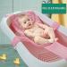 Adjustable Non-Slip Baby Bath Mat | Breathable Mesh Floating Foam Pillow | Bathtub Seat Pad for Newborns 0-18 Months | Pink (Mesh) - Style 2 - Buy Online on GoSupps.com