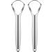 XIMGirl 2 Pack Stainless Steel Tongue Scraper - Wide-Head Tongue Cleaners for Fresh Breath & Oral Hygiene | Reduce Bad Breath - Buy Online on GoSupps.com