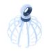 Oatipho head massage device Tiger band Kamm tool for the head care claw massage head claw made of plastic massage device in the claw -style plastic scalp steel ball extender 21x15x15cm blue