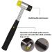 240 Sets TLKKUE Double Cap Leather Rivets Kit with Rubber Hammer - DIY Craft Tool for Clothes, Shoes Decoration and Repair - Buy Online on GoSupps.com