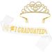 2023 Graduation Satin Sash and Tiara Kit - Glitter Rhinestone Crown for Graduation Party Decor - Buy Online on GoSupps.com