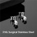 Professional Ear Piercing Gun Kit with 22 Pairs of Sterling Silver and Stainless Steel Earrings - Purple - Buy Online on GoSupps.com