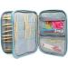 Jorisha Knitting Needles Case & Crochet Hooks Organizer - Portable Travel Storage Bag for Circular Needles, Hooks, and Sewing Tools (Blue Sheep) - Buy Online on GoSupps.com