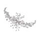 FRCOLOR Floral Headband Bride Headpieces for Wedding Bridal Hair Accessories Wedding Headband Bridesmaid Hair Accessories Rhinestone Headdress Women Headdress for Wedding Tiara White