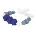 Baby Teether Toy with Round Hexagonal Beads - Medium Hardness, Easy to Clean, Portable Teething Toys for Nursing Necklace - Dark Blue - Buy Online on GoSupps.com