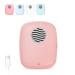 ELMWAY UV Toothbrush Sterilizer Case with Fan and USB Rechargeable for Travel or Home Long Battery Life and Improved Case Ventilation(Pink) Sterilize+fan Sf-pink