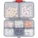 Large Portable Travel Pill Box Organizer | 8 Compartment Airtight Vitamin Case - Moistureproof Medication Holder (Gray - Buy Online on GoSupps.com