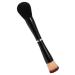 PATKAW Foundation Makeup Brushes Double-ended Concealer Brush Loose Powder Brush for Beauty Liquid Powder Blending Buffing Face Makeup Tools Black