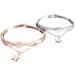 Fomiyes 3-Stone Women's Bracelet - Sun and Moon Cuff Retro Gem and Rhinestone Silver Chain Jewelry - Buy Online on GoSupps.com