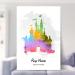 Personalised Cinderella Castle Watercolour Art Print - Disney Land/World Memories Keepsake. Children's Gift Nursery Decor - Walt Quote, A4 A5 - Buy Online on GoSupps.com