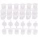 AIEX 5 Strips 30 Pots Empty Paint Strips Paint Cup Pots  10ml/ 0.35oz Mini Paint Pot Pod Strips Clear Plastic Storage Containers for Art Festivals  Painting Classes and Family Activities