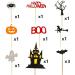 Halloween Cake Topper Set - Haunted House, Ghost, Pumpkin Cupcake Decorations for Wizard, Ghost, Spider Party - Buy Online on GoSupps.com