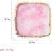Manicure accessory 1pc Square Resin Nail Art Painting Gel Palette Golden Edge Polish Agate Mix Stir Crystal Resin Stone Plate Manicure Accessory DIY Tool Pink - Buy Online on GoSupps.com