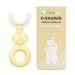 Kids U-Shaped Toothbrush Manual Training Tooth Brush Silicone Soft Head Toothbrush 361 Oral Cleaning Toothbrush(Yellow