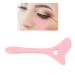Eyeliner Stencil Wing Tips Silicone Eyebrow Pencil Stencil with Tail Skin Cream Spoon Reusable Eyeshadow Applicator Makeup Tool(Pink)