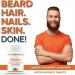 Beard Biotin- 100% Vegan 60 Tablets (Pack of 1) | Promotes Stronger & Thicker Beard Growth Powered with Vitamin A Vitamin E Vitamin B7 Keratin & Amino Acids - Buy Online on GoSupps.com