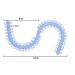 Dental Orthodontic Elastic Separators - 10 Blue S-Shaped Circle Rubber Rings - Buy Online on GoSupps.com