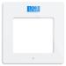 Greater Goods Digital Weight White Bathroom Scale, Accurate Glass Scale, Non-Slip & Scratch Resistant, Body Weight Basic, White/Clear