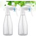 Buy Minkissy 200ml Empty Hairspray Bottles - Fine Fog Sprayers for Plants Cleaning Bathroom & Kitchen (2 Pack) - Buy Online on GoSupps.com