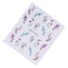 BIUDECO 1 Sheet Manicure Stickers Decal Stickers Flower Sticker Decorate Nail
