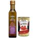 Italian Gourmet E.R. Fratelli Mantova Olio Semi Di Lino Lino Oil Rich in Omega 3 Glass 250ml + 400g Box