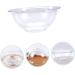 minkissy 2 Pcs Lace Washbasin Multitools Washing Basin Wash Basin Mutitool Foot Wash Bucket Small Kitchen Vegetable Washing Bowl Home Face Basin Dish Pan Outdoor Vegetable Dish Pp 23x23cmx2pcs Transparentx2pcs - Buy Online on GoSupps.com