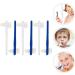 Buy Healvian 6-Piece Denture Cleaning Brush Set - Double-Sided Small Toothbrush for Braces & Daily Dental Care - Multi-Color - Buy Online on GoSupps.com