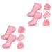 FRCOLOR 4 Sets Spa Moisturizing Socks Foot Moisturizing Socks Hand Moisture Gloves Skin Care Kit Moisturizing Gloves for Dry Hands Foot Nail Tools Skin Care Products Essential Oil Cotton