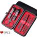 OPKDE 7Pc Nail tool Stainless Steel Nail Clipper Cutter Trimmer Ear Pick Grooming Kit Manicure Pedicure Scissor Tweezer Nail Tools Set(Blue) - Buy Online on GoSupps.com