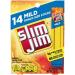 Slim Jim Snack Sized Mild Sausage Snacks (14 total sticks 8g per) with Water Cooler Trivia Game by BIG MAPLE to Enjoy While Snacking at Home School Office Friends Family - Buy Online on GoSupps.com