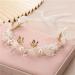 TONAUP Bridal Headband Pearl Flower Headbands for Girl White Eucharist Headpiece Head Vines for Weddings Parties Special Occasions - Buy Online on GoSupps.com