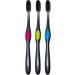Colgate 360 Charcoal Infused Toothbrush with Floss-Tip Bristles - Soft (Pack of 3, Colors Vary) - Buy Online on GoSupps.com