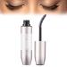Black Waterproof Mascara, Essence Mascara for Women Makeup, Silk Fiber Mascara Extra Long False Eyelash Effect, Thick and Thickening Anti-Smudge and Non-Clumping Makeup (Coffee, m)
