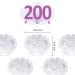 Teenitor 200 Pack Eyelash Extension Volume Lashes Fan Blossom Cups Glue Holder & Organizer Tools - Buy Online on GoSupps.com