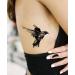 Dopetattoo 6 Sheets Temporary Raven and Crow Tattoos for Men and Women - Neck, Hand, Arm, Chest Fake Tattoos - Buy Online on GoSupps.com