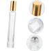 Frcolor 5-Pack Roll-On Filling Empty Tincture Bottles | Refillable Essential Oil Drip Containers | Gold Tubes for Cosmetics & Small Terrariums (11x1.5cm) - Buy Online on GoSupps.com