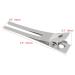Ryalan 1.8 Hairdressing Double Prong Pin Curl Clips - 50 Pcs Alligator Clips for Styling and Haircuts - Buy Online on GoSupps.com